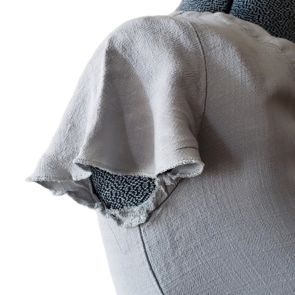 Button Down Drop Waist Tunic Dress Top - Picture 4 of 7